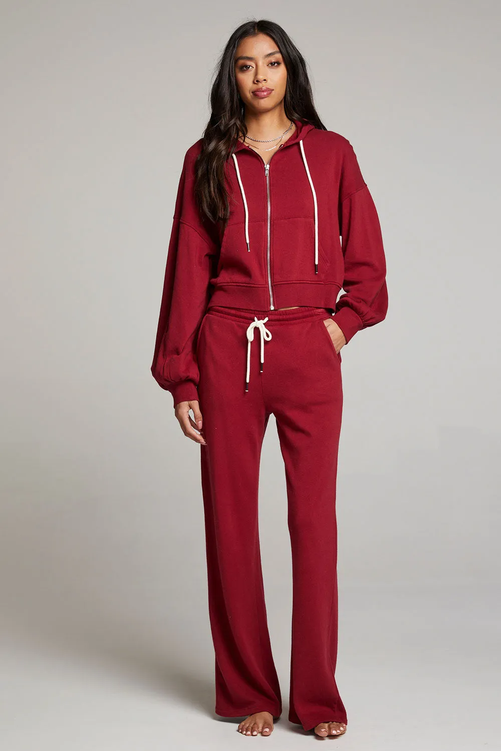 Abilenee Blood Red Zip Up