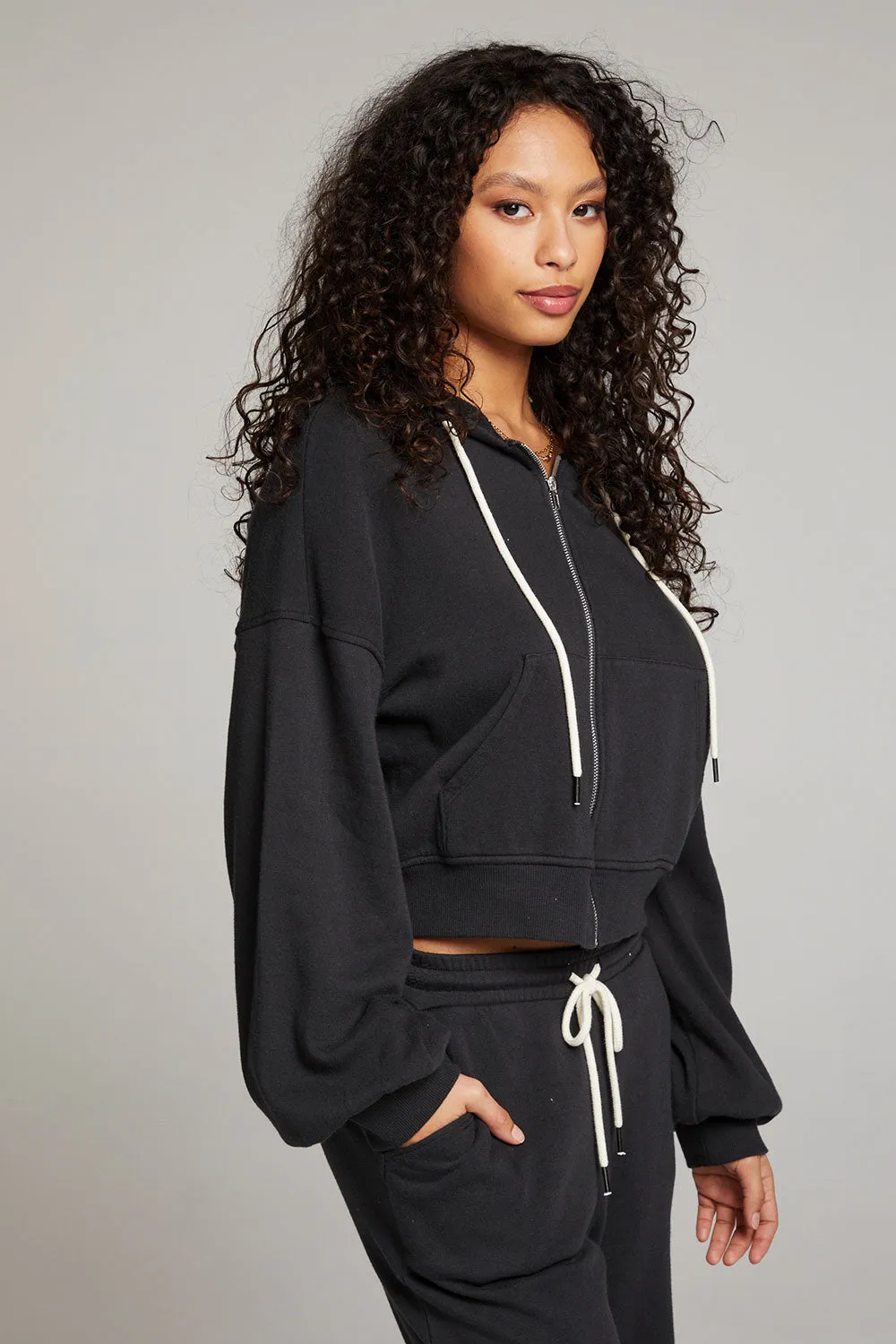 Abilenee Licorice  Zip Up