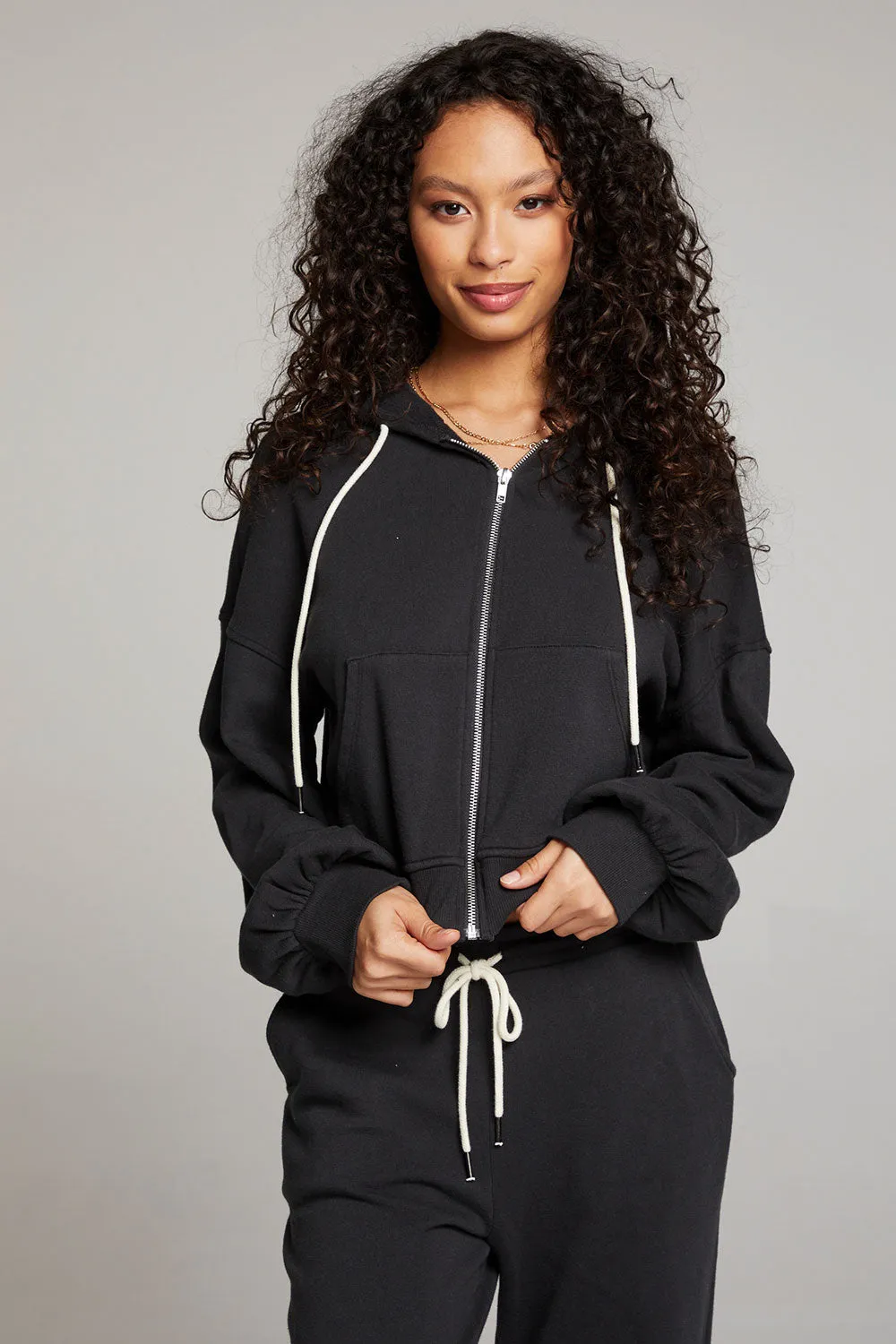 Abilenee Licorice  Zip Up