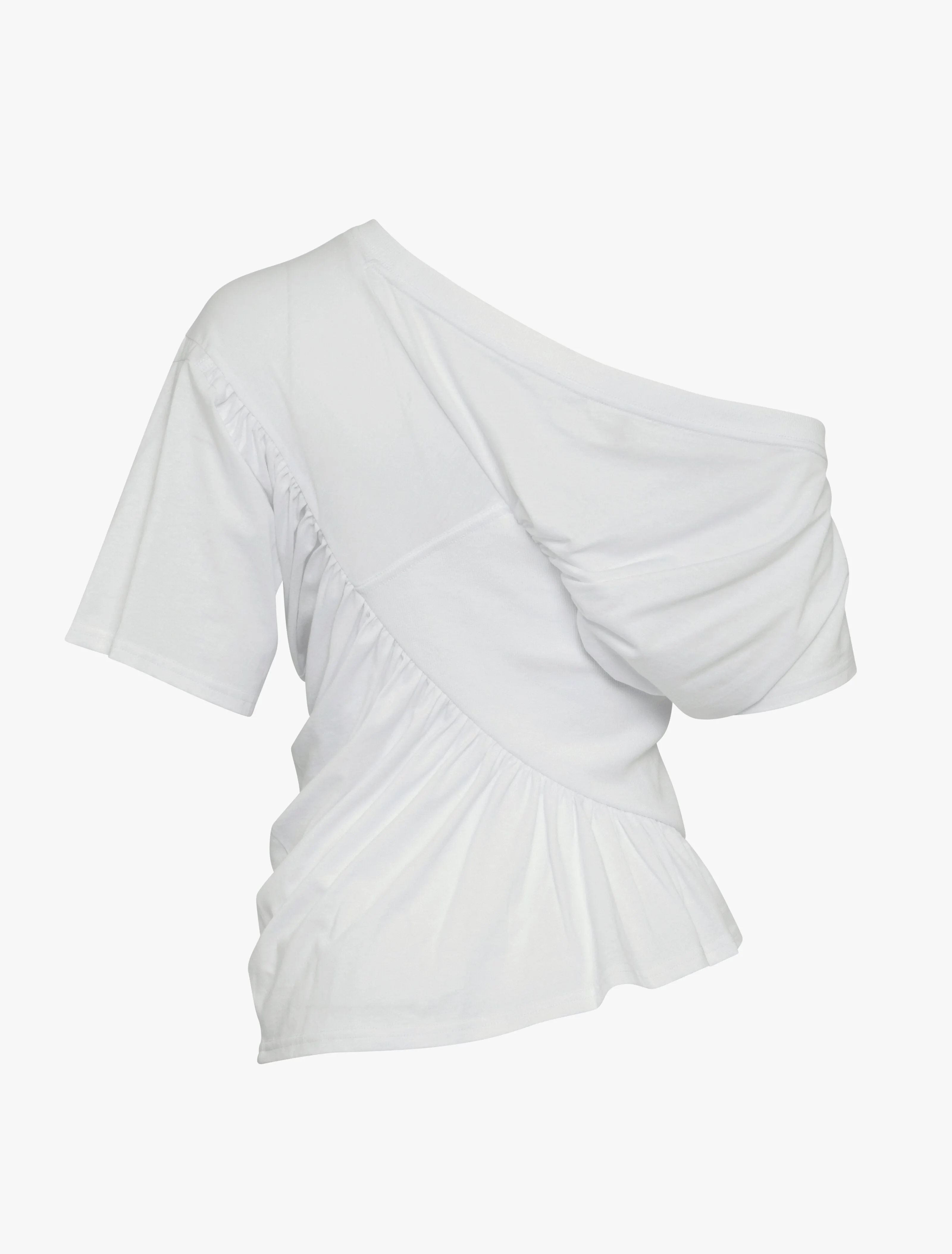 Agathi Draped Top in White