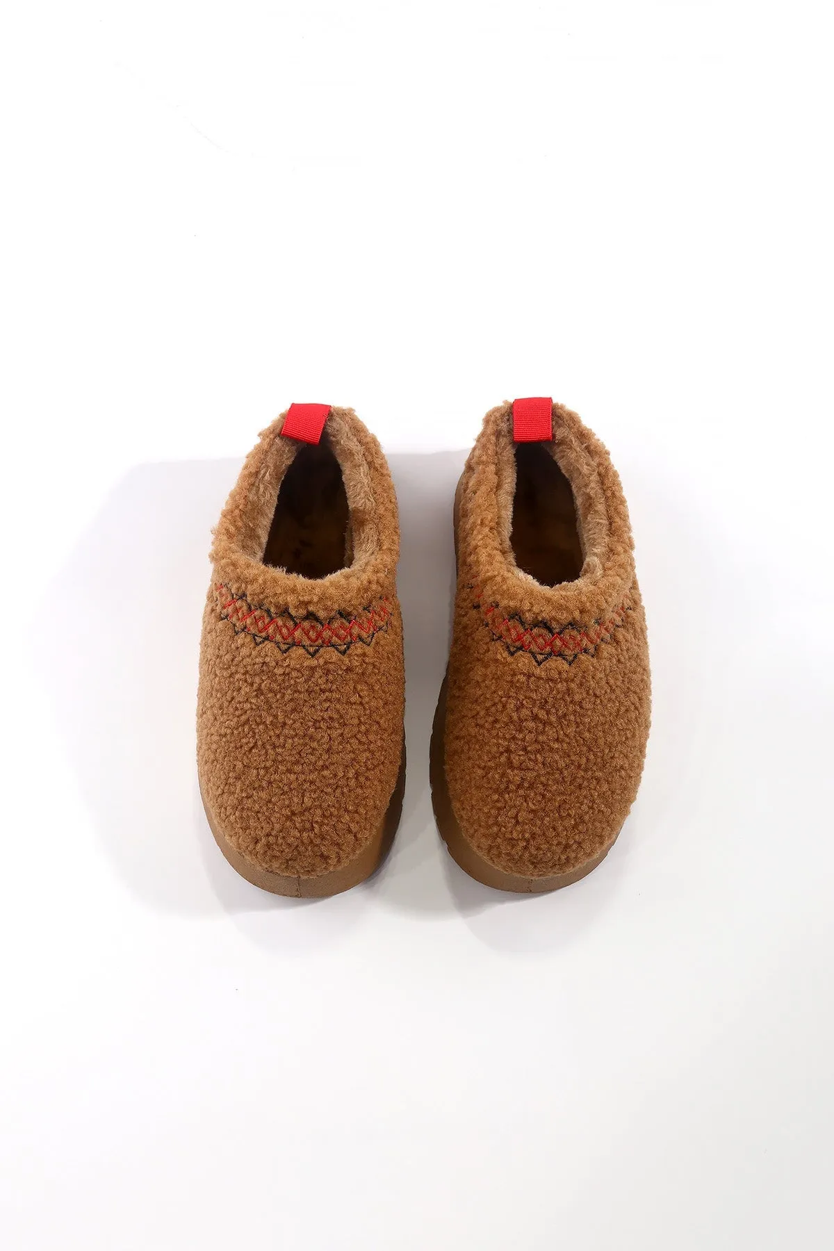 Brown Borg Platform Slippers