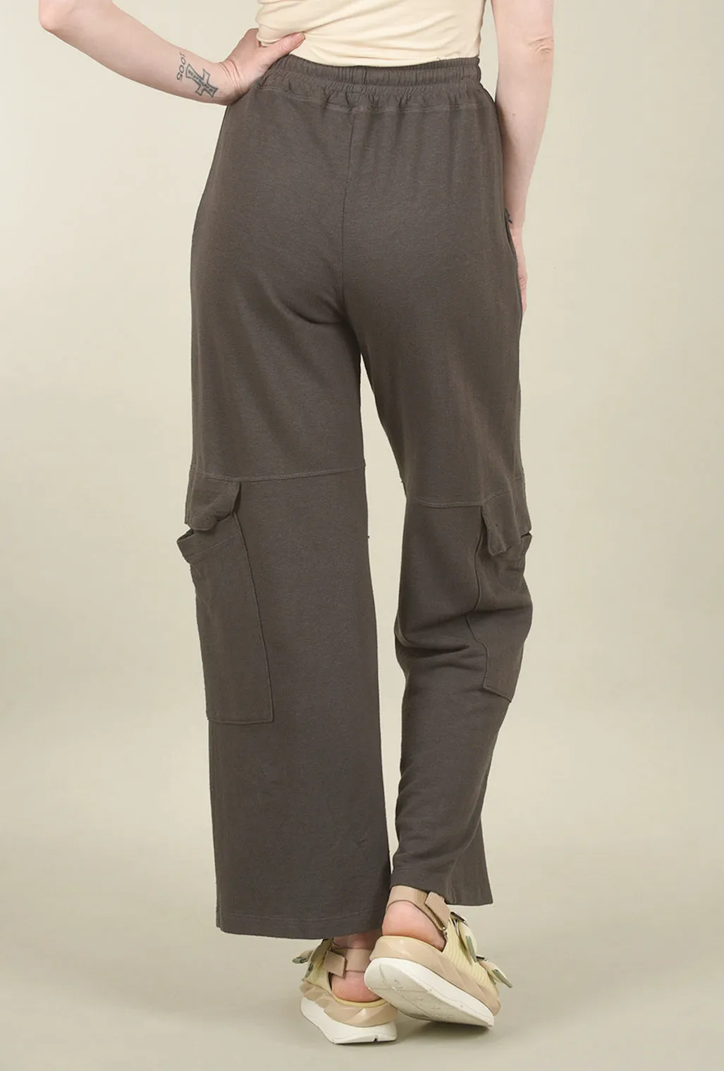 Cargo Sweatpant, Washed Black