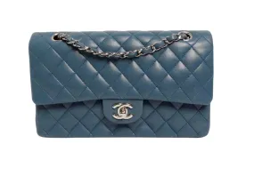 Chanel 2012-13 Medium Lambskin Classic Double-Flap Bag With Silver Hardware