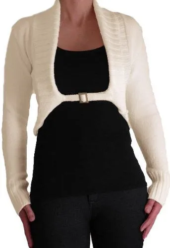 Chiara Scoop Neck Buckle Knitted Cardigan