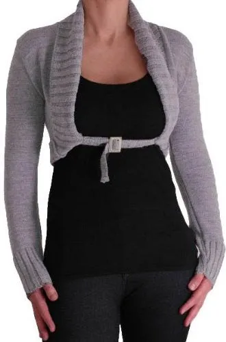 Chiara Scoop Neck Buckle Knitted Cardigan