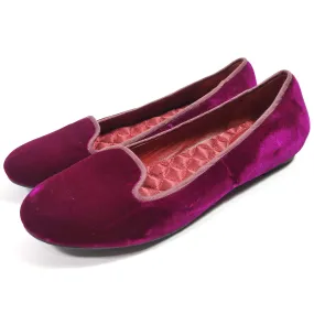 Cole Haan Morgan Pink Velvet Loafers Size 8