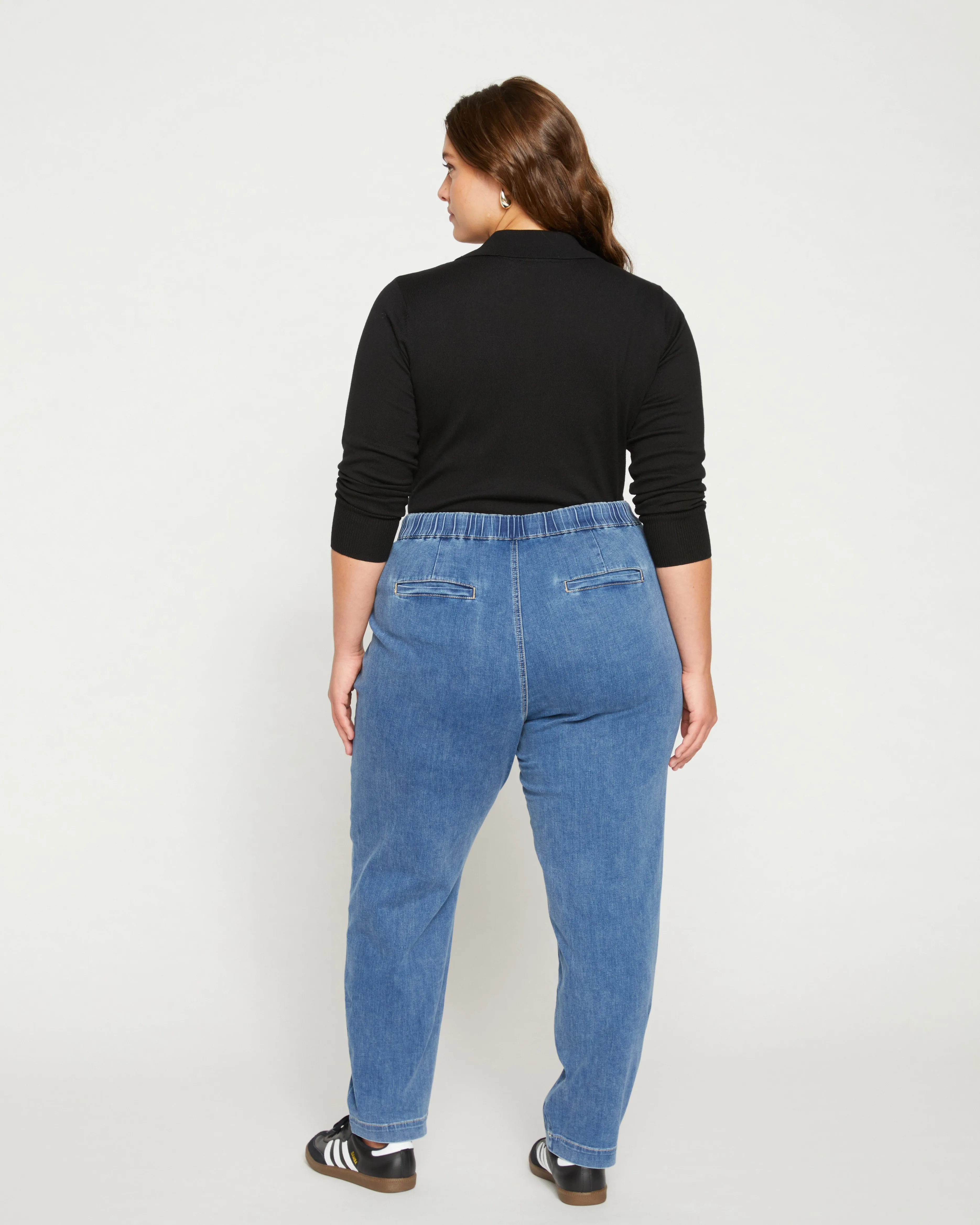 ComfortDenim Drawstring Jean Trouser - Tidal Indigo