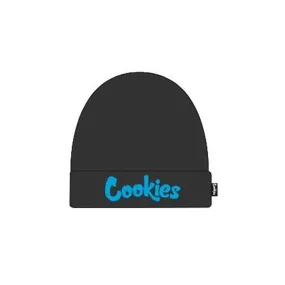 Cookies Original Mint Emb Knit Beanie - Black/Blue