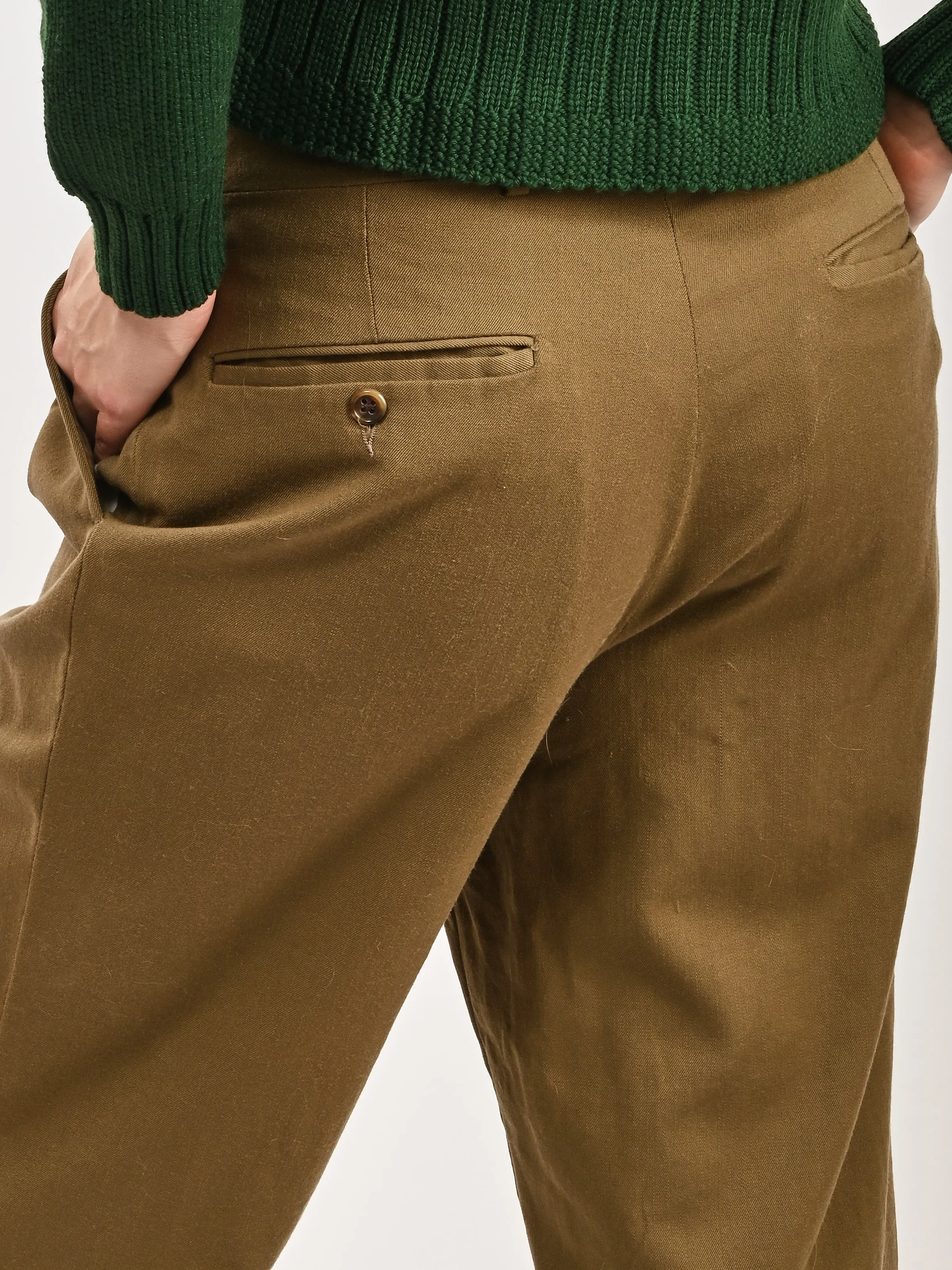 Cropped Ochre Trousers