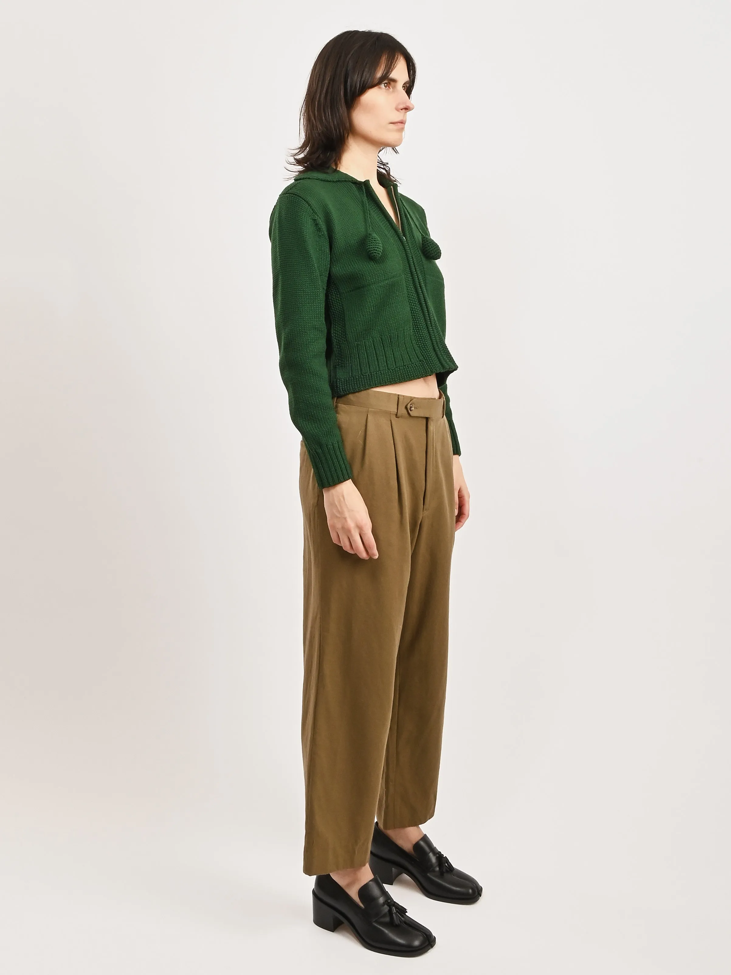 Cropped Ochre Trousers