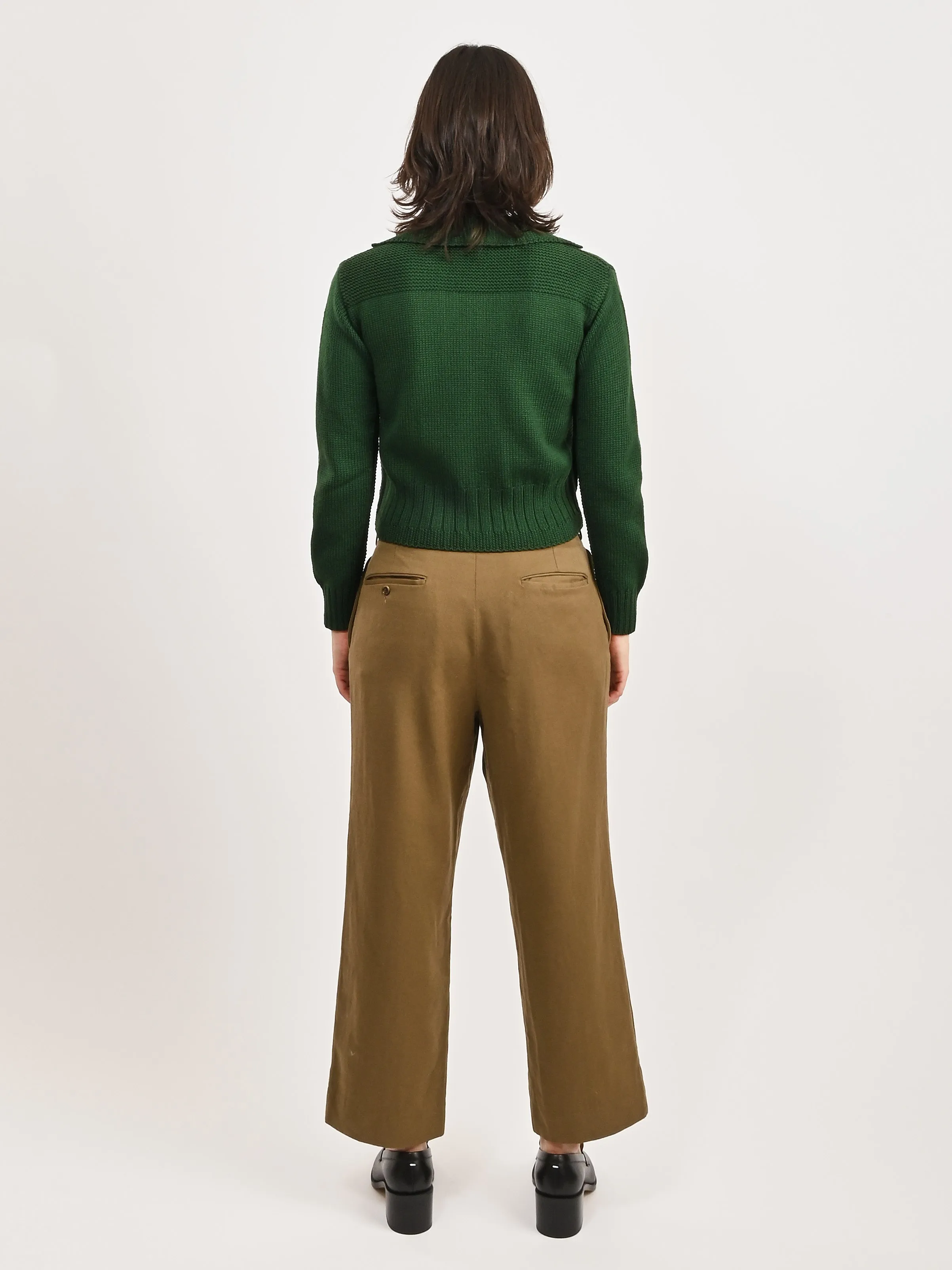 Cropped Ochre Trousers