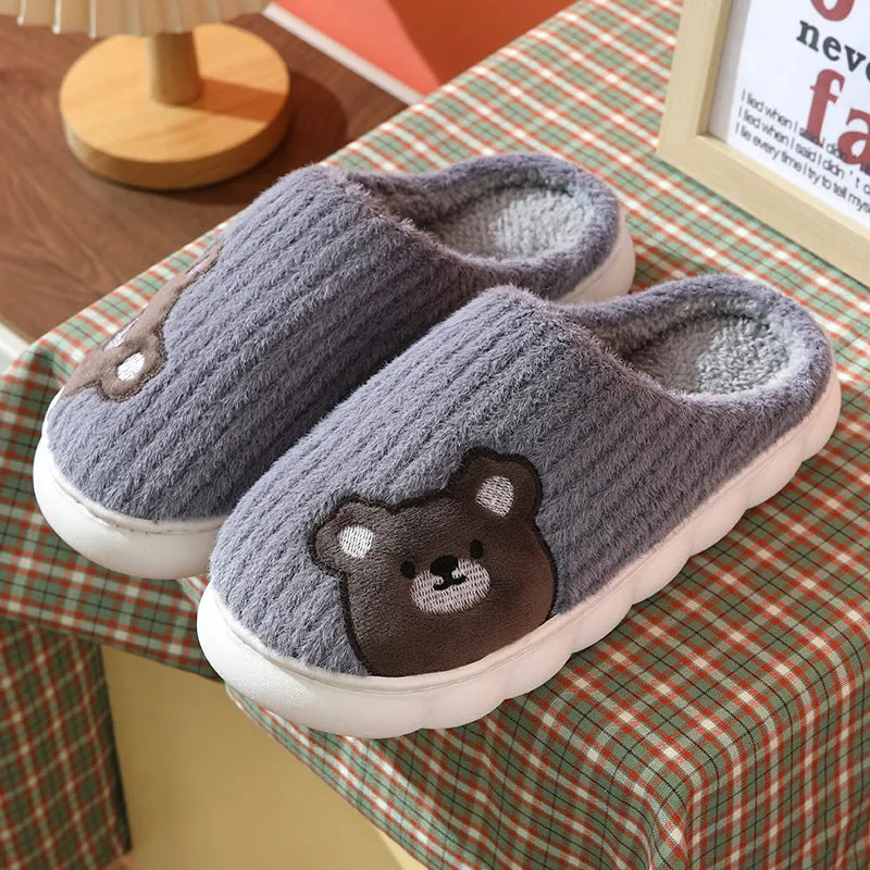 Cute Rabbit Plush Fleece Slippers