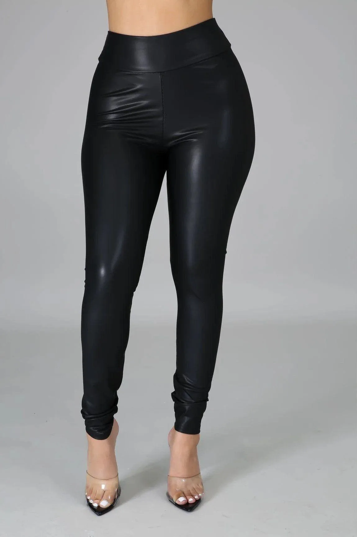 Faux Leather Stretch Pants