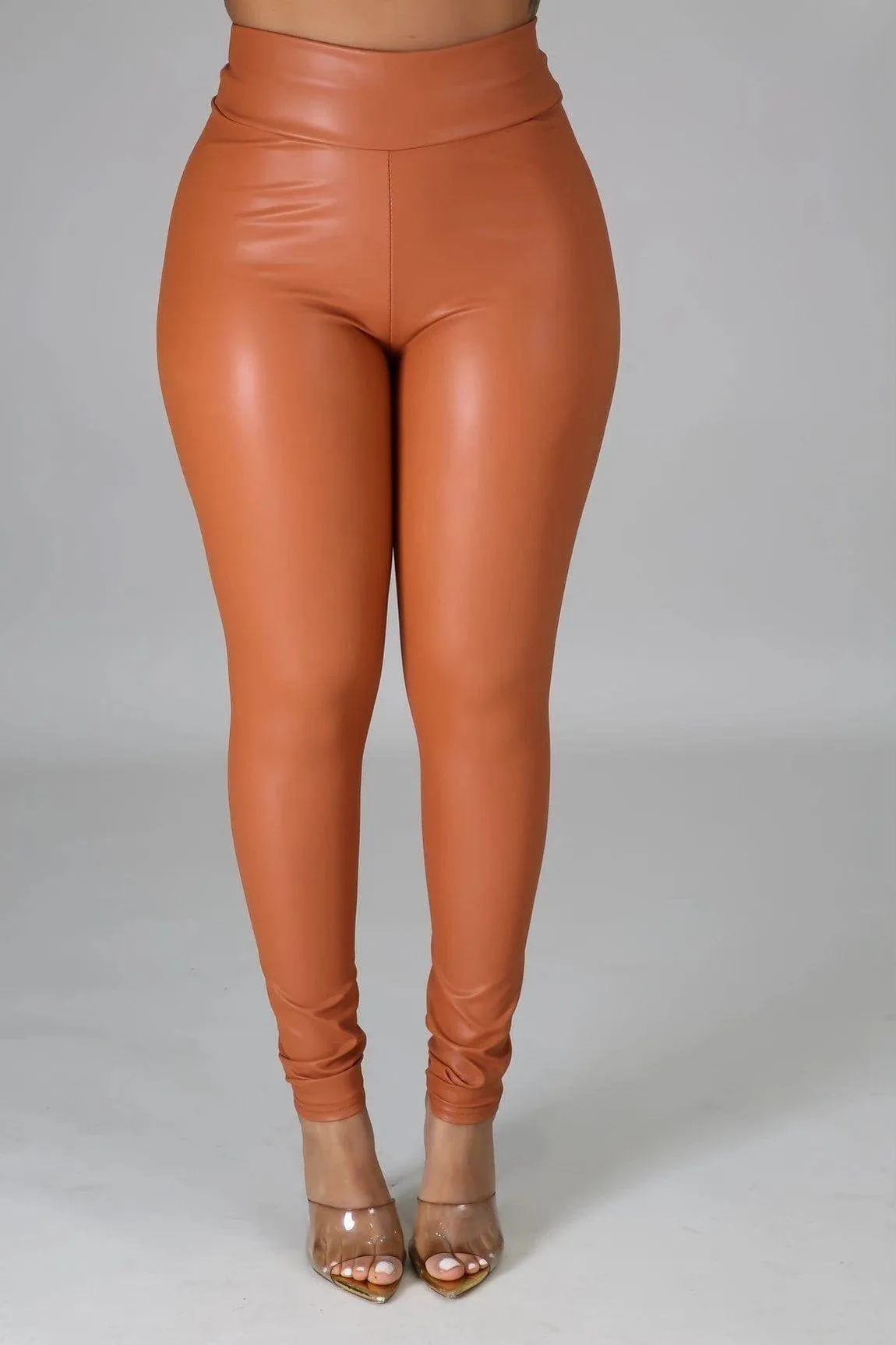 Faux Leather Stretch Pants