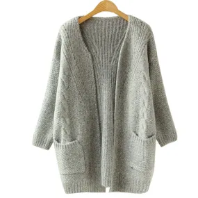 Female Knitted Casual Warm Cardigan