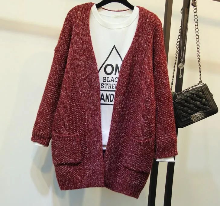 Female Knitted Casual Warm Cardigan