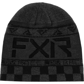 FXR Race Division Beanie Hat Charcoal Heather/Black Grey