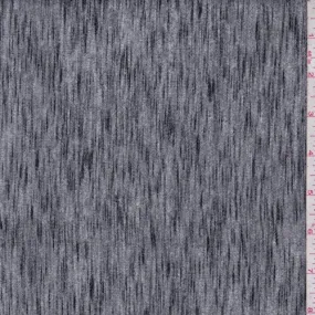 Grey/Black Static Stripe Jersey Knit Fabric