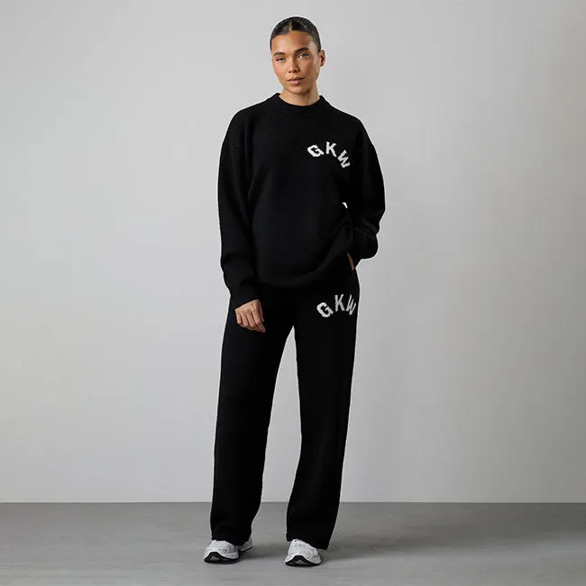 Gym King Restore Knitted Crew Tracksuit - Black