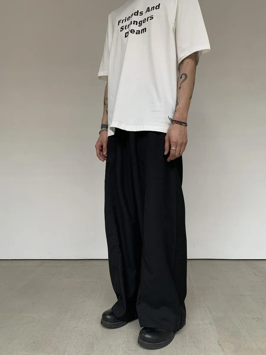 Knot Belt Strap Slouchy Trousers