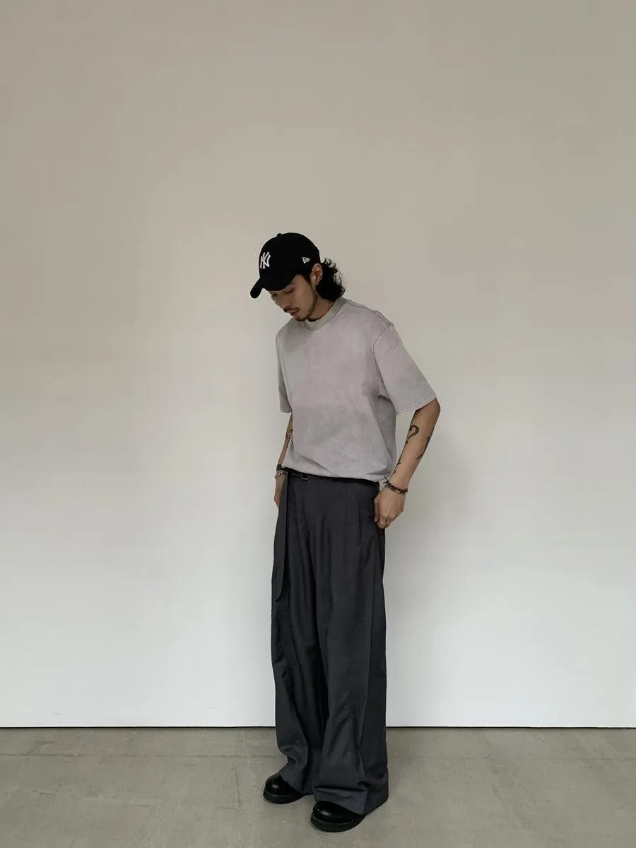 Knot Belt Strap Slouchy Trousers