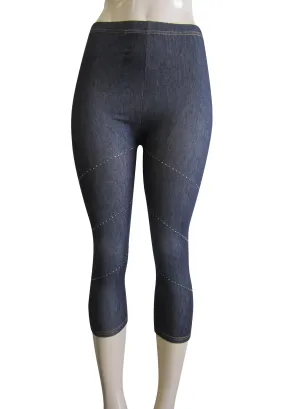 Leggings - Capri Denim Look  (FAB-11340L)