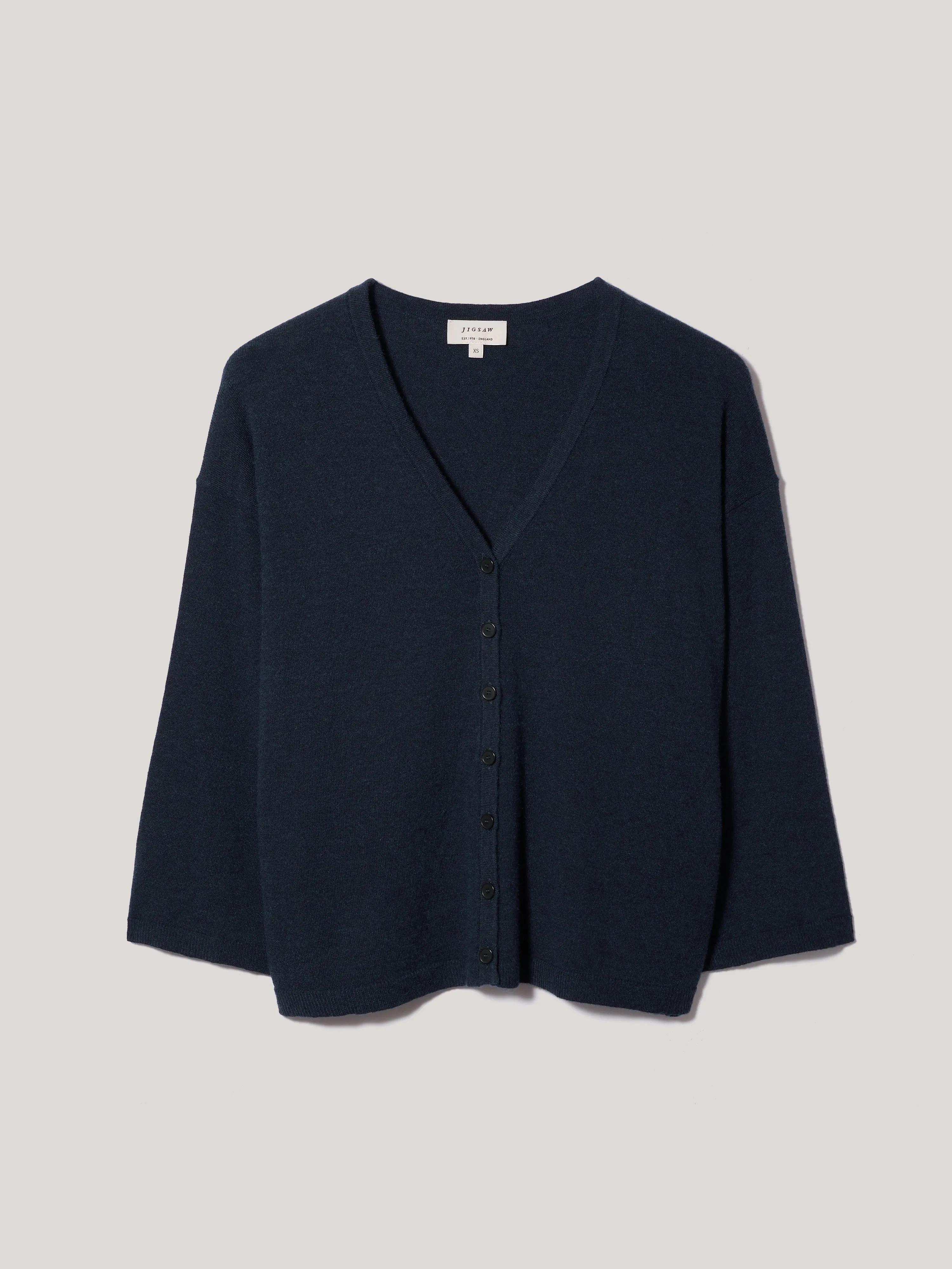 Lightweight V Neck Cardigan | Navy