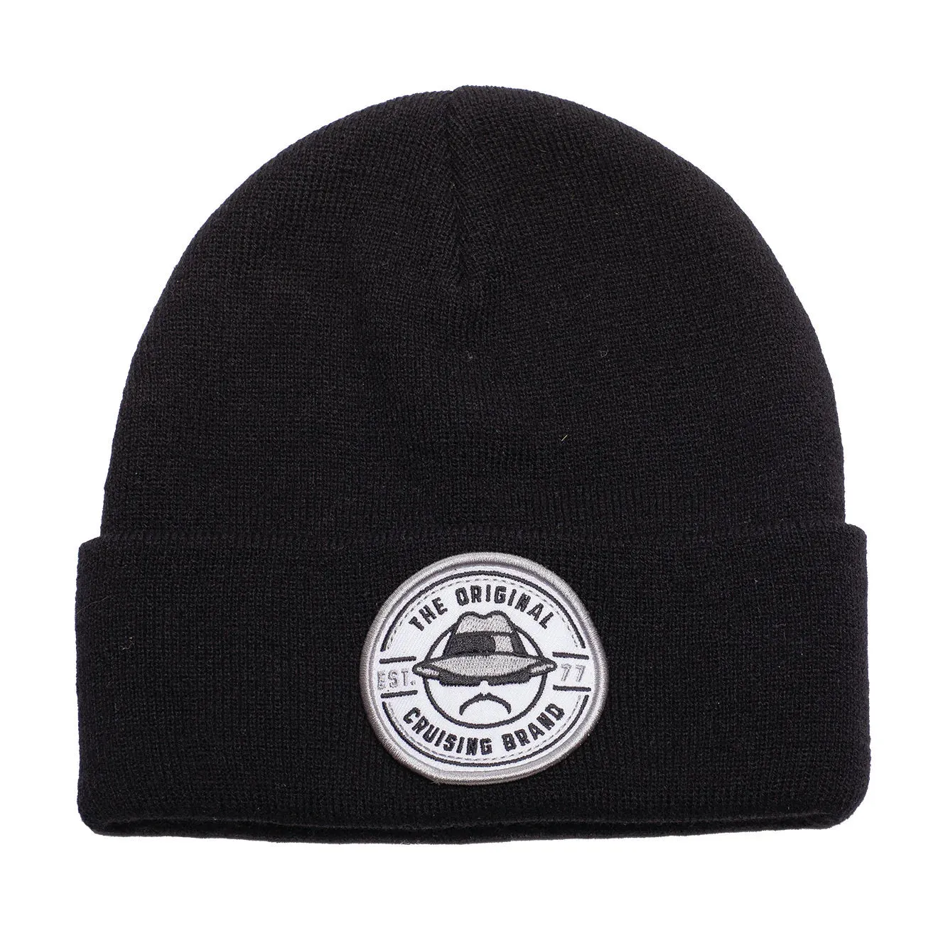 Lowrider Circle Beanie Black