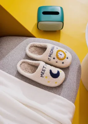 MEET ME AT MIDNIGHT FLEECE SLIPPERS