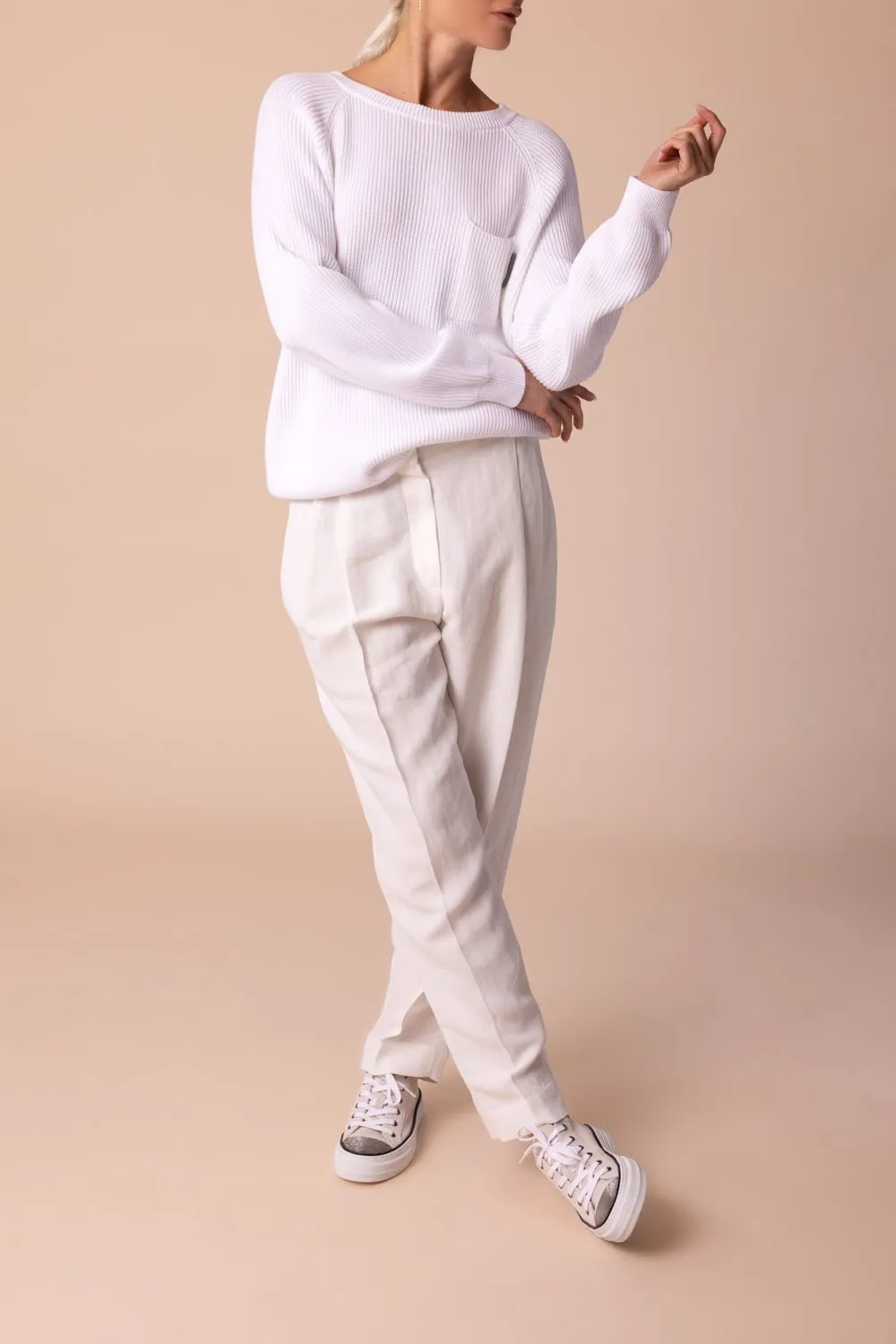 Monili Trim Slouchy Trousers