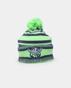 New Era Canberra Raiders NRL Kick Off 2022 Pom Wordmark Beanie Bright Green