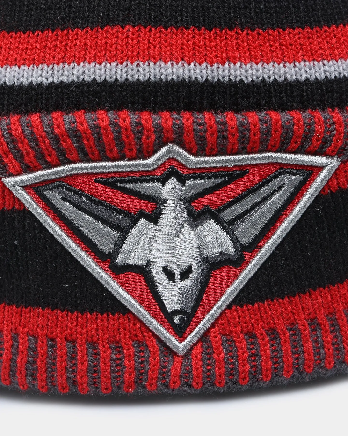 New Era Essendon Bombers AFL Opening Bounce 2022 Pom Wordmark Beanie Black