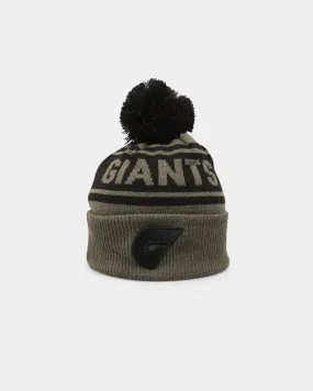 New Era Greater Western Sydney Giants 'AFL '22 Olive' Pom Knit Beanie Green