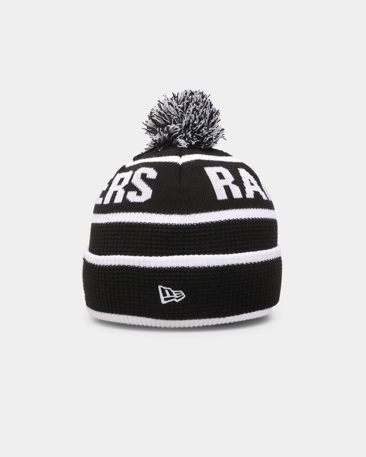 New Era Las Vegas Raiders Pom Waffle Knit Beanie Original Team Colours