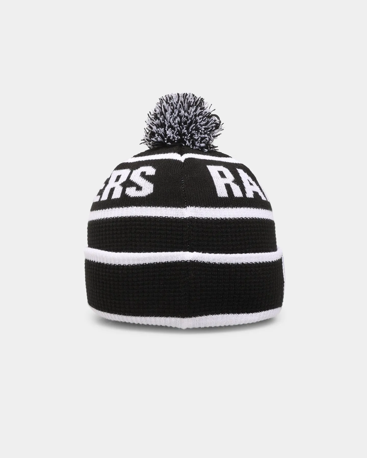 New Era Las Vegas Raiders Pom Waffle Knit Beanie Original Team Colours