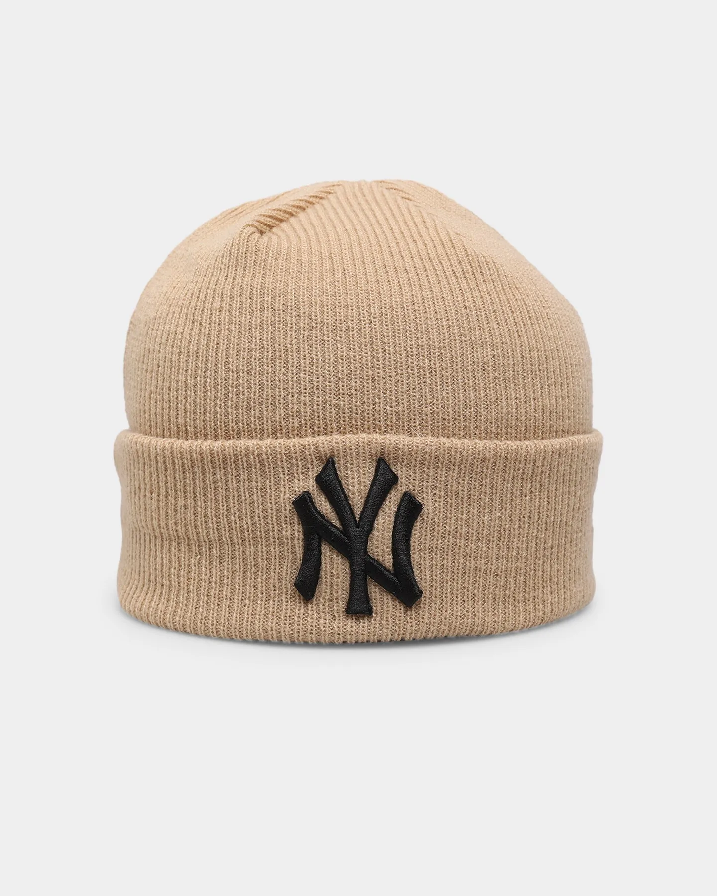 New Era New York Yankees Cuff Thin Knit Beanie Camel/Black