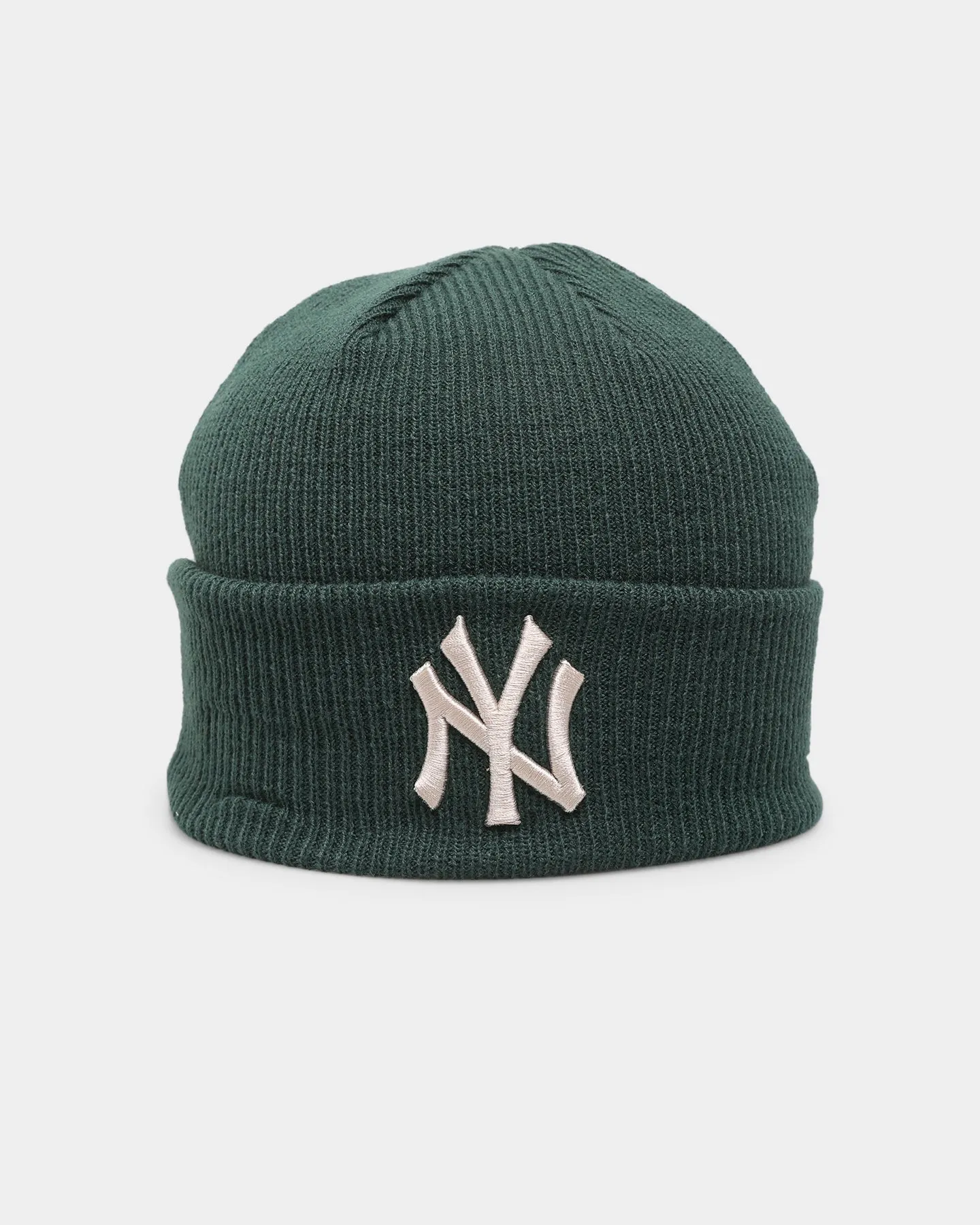 New Era New York Yankees Cuff Thin Knit Beanie Dark Green