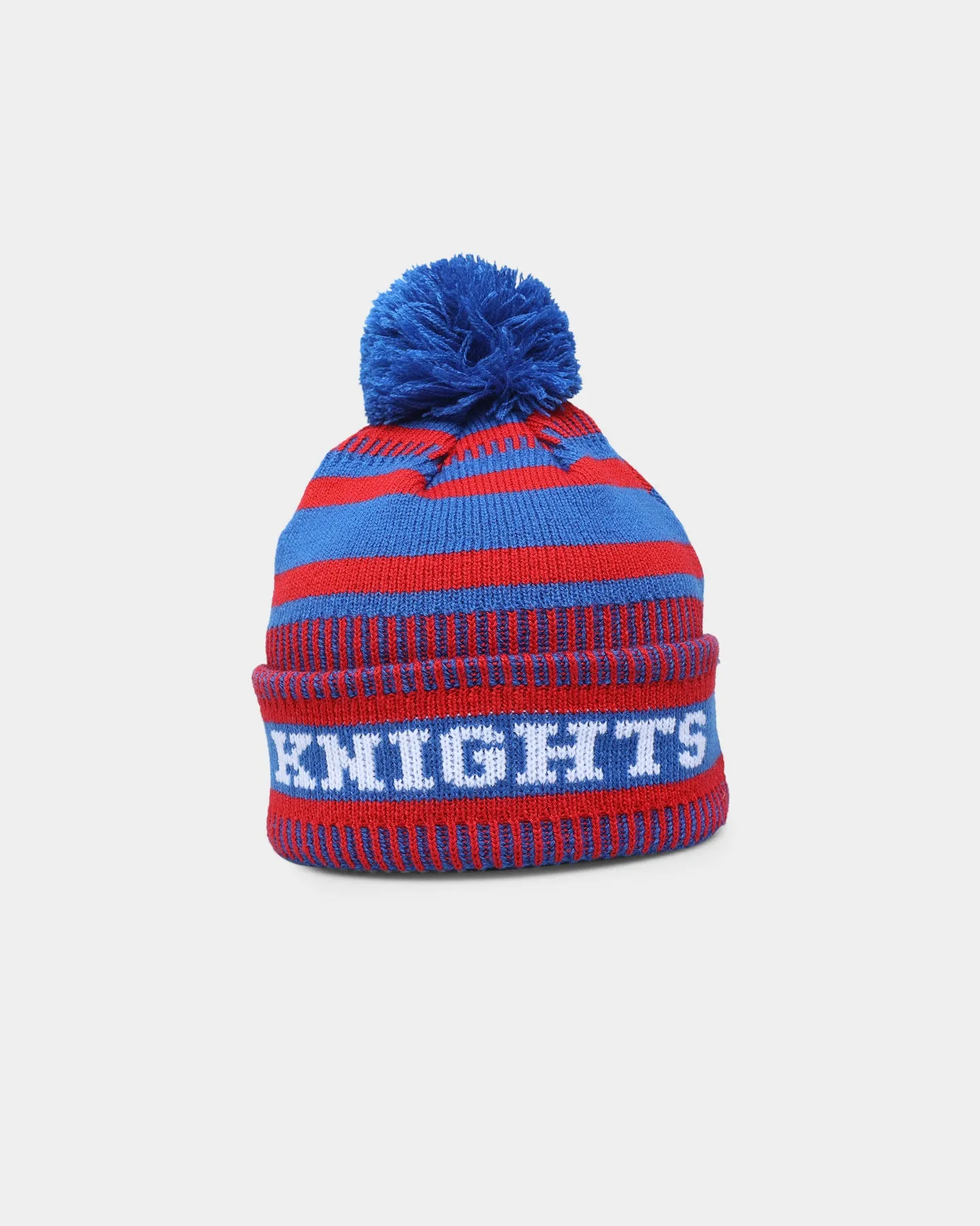 New Era Newcastle Knights NRL Kick Off 2022 Pom Wordmark Beanie Medium Blue