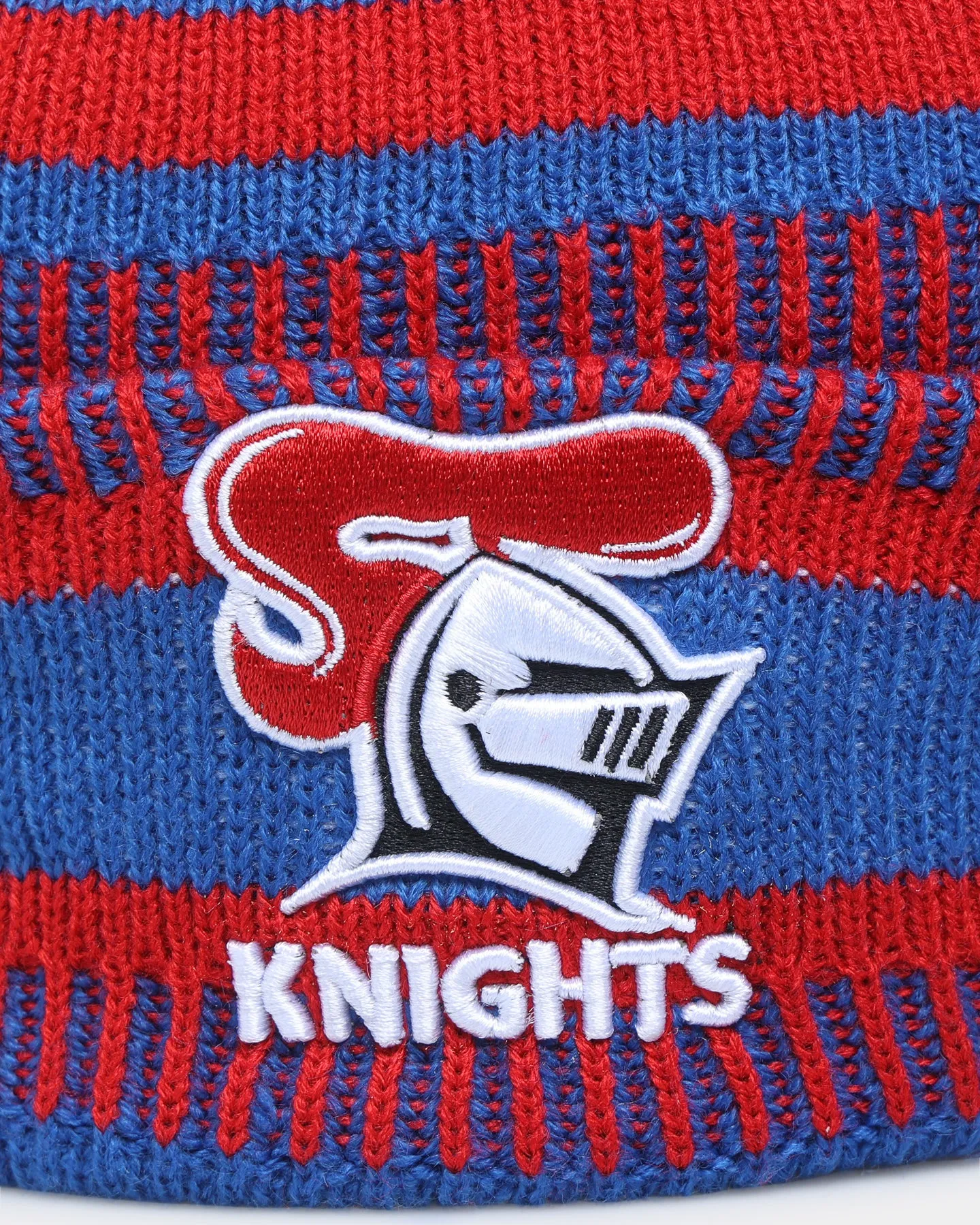 New Era Newcastle Knights NRL Kick Off 2022 Pom Wordmark Beanie Medium Blue