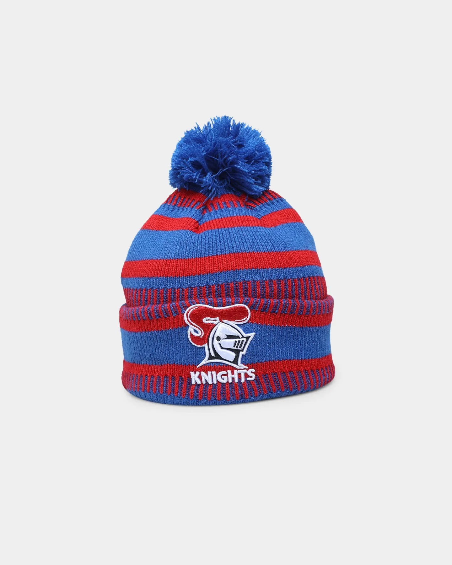 New Era Newcastle Knights NRL Kick Off 2022 Pom Wordmark Beanie Medium Blue