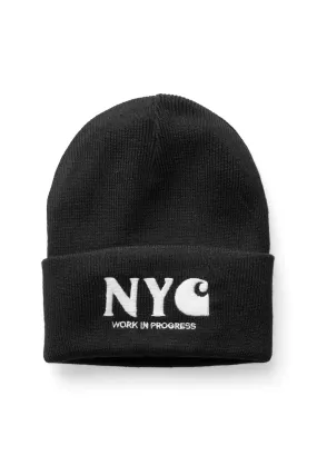 NYC Beanie - Black/White