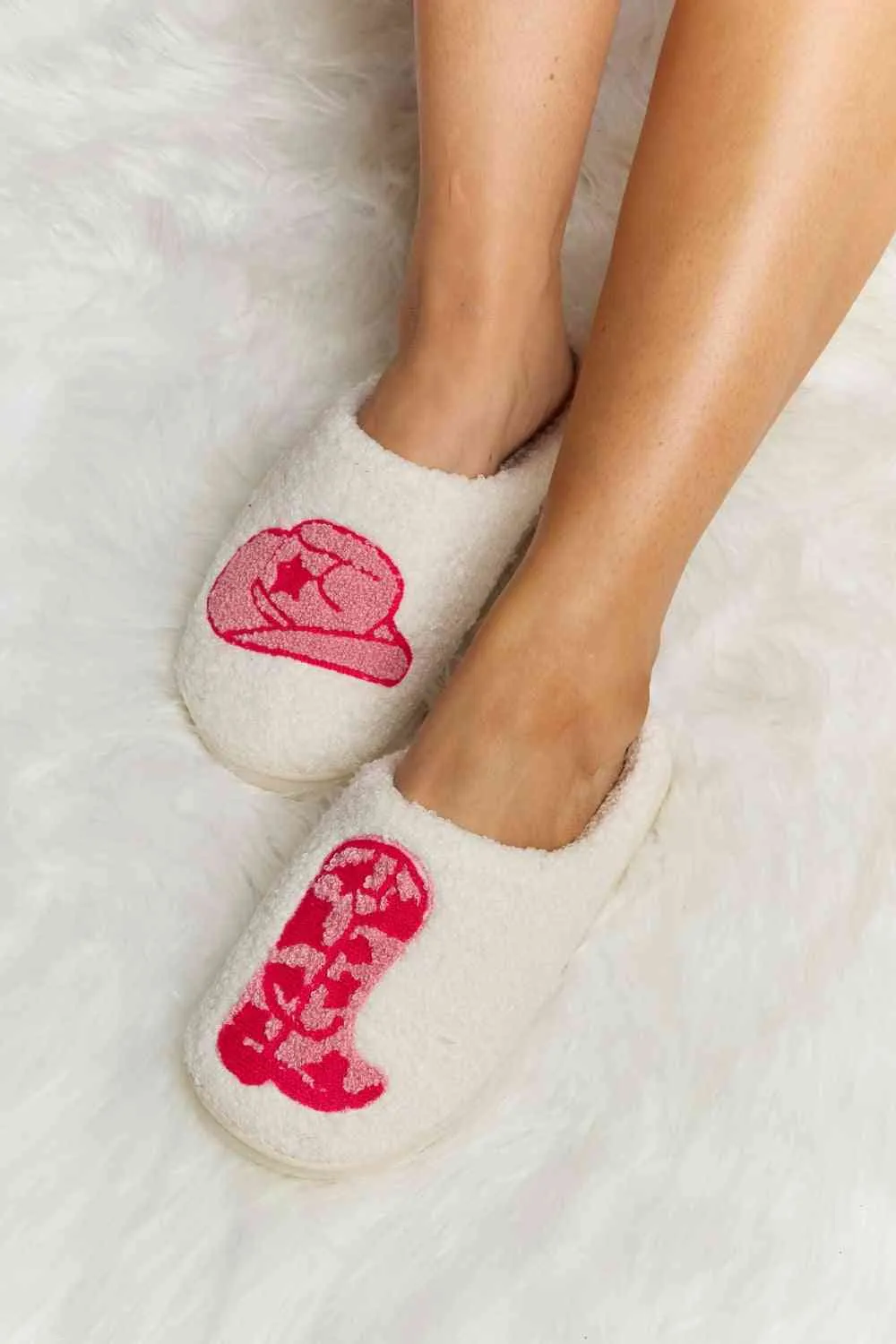 Plush Slide Slippers  * In Various Prints*