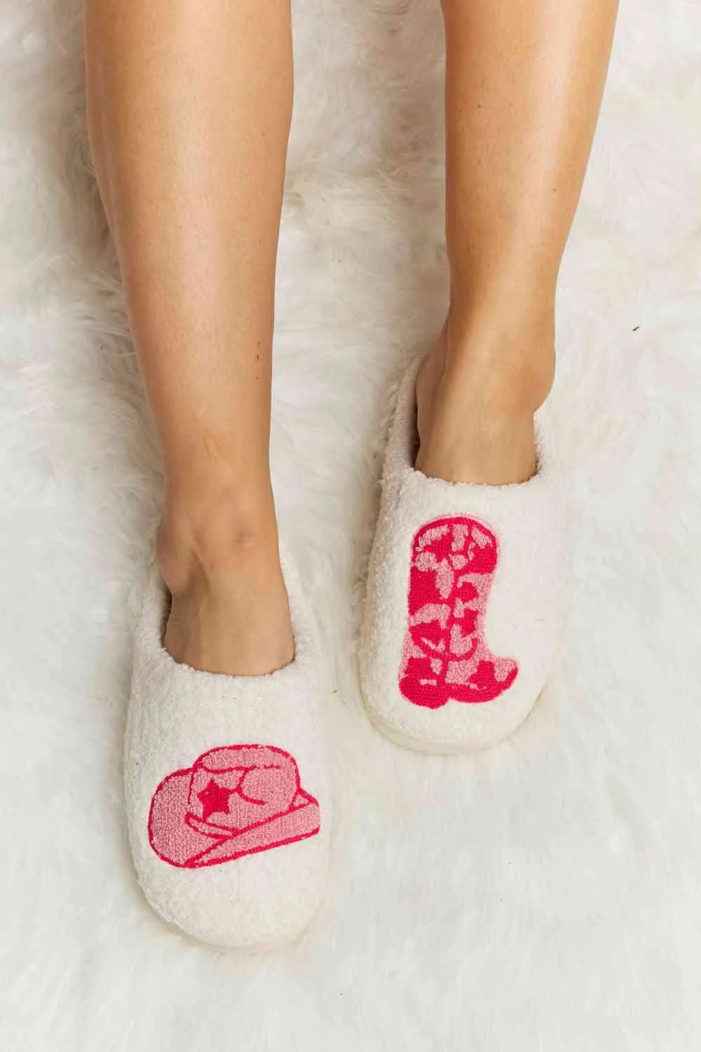 Plush Slide Slippers  * In Various Prints*