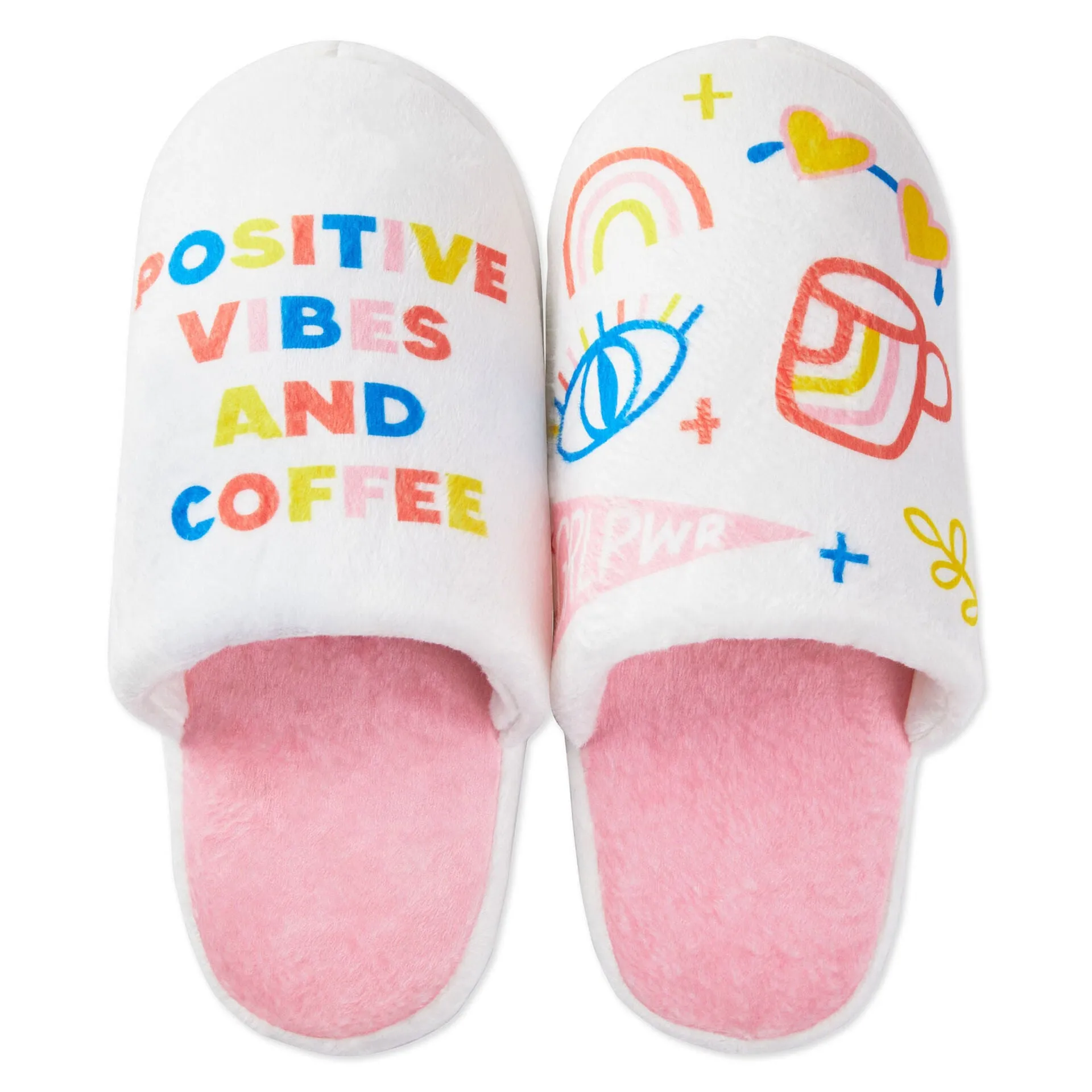 Positive Vibes and Coffee Slippers With Sound