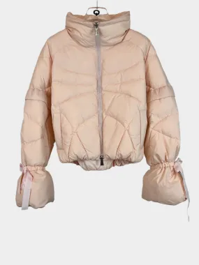 Puffer Jacket With Bow