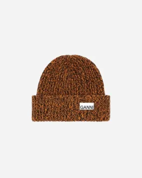 Rib Knit Beanie - Bright Marigold