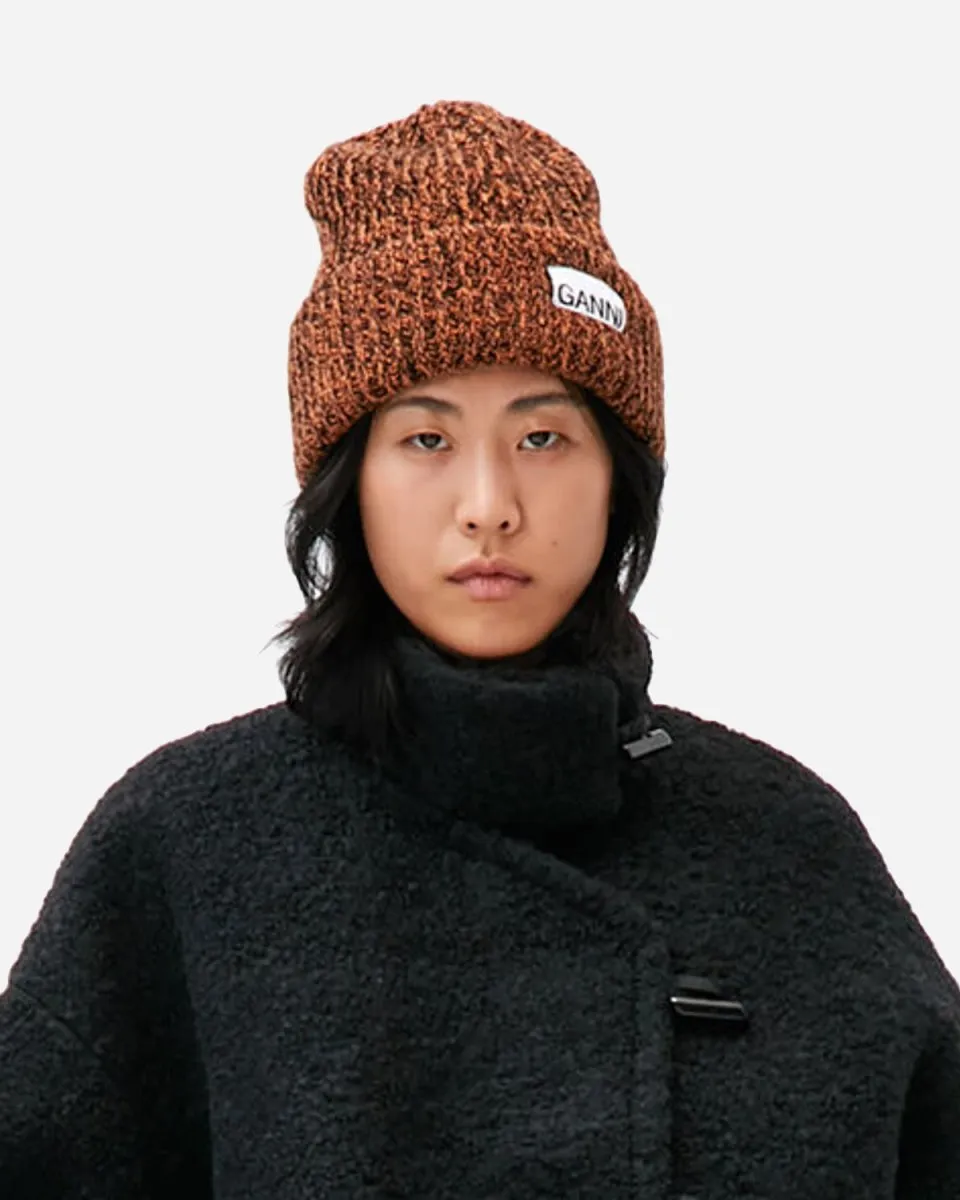 Rib Knit Beanie - Bright Marigold