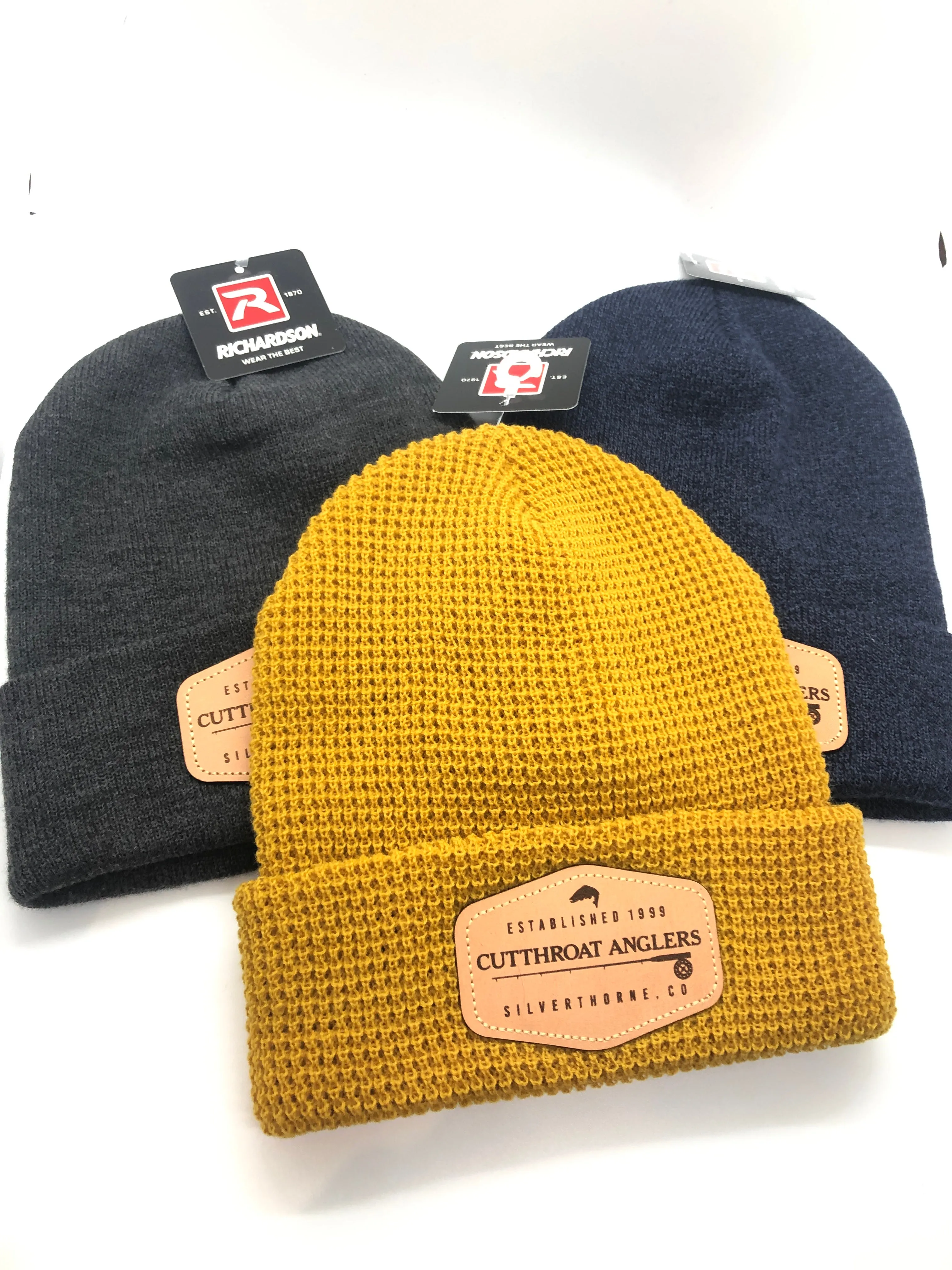 Richardson Sports Beanie With Cutthroat Anglers Leather Patch