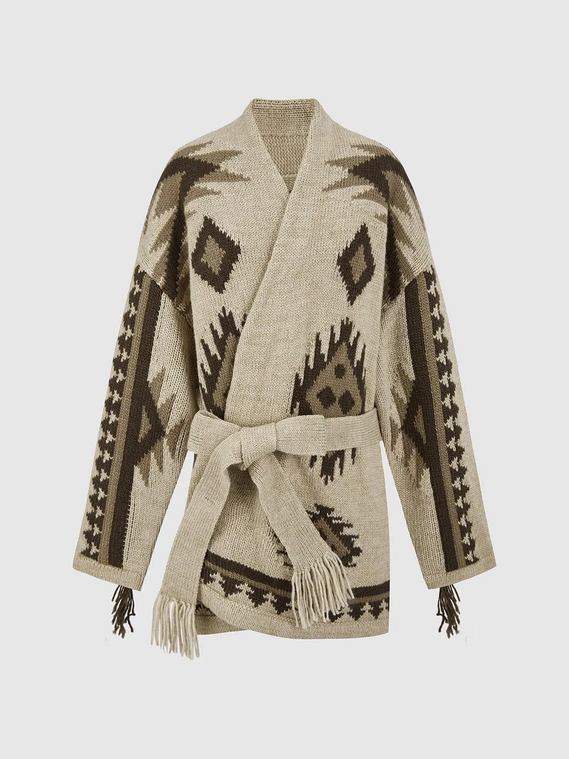 Robe Aztec Knitted Cardigans