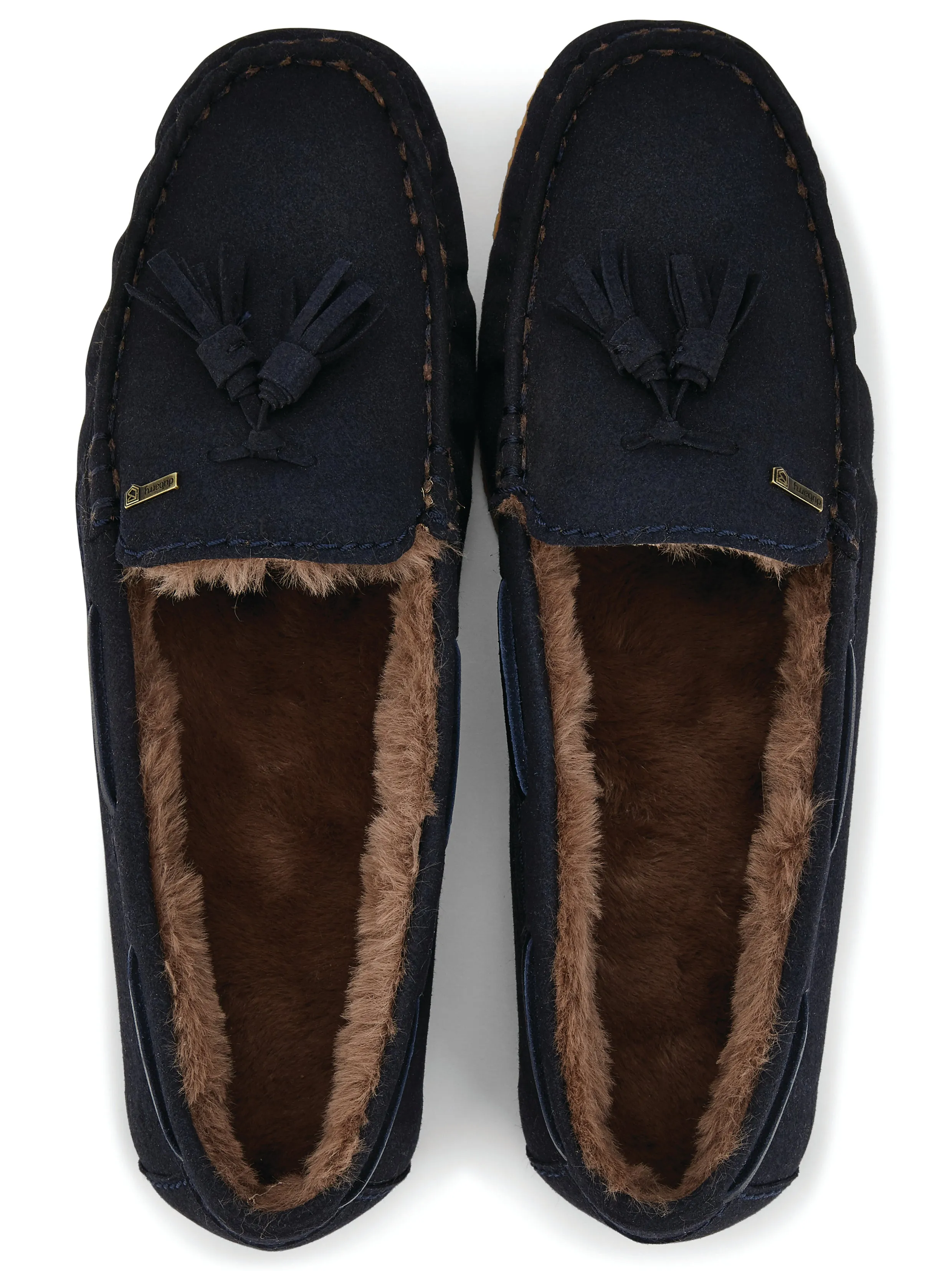 Rosslare Moccasin Slipper - French Navy